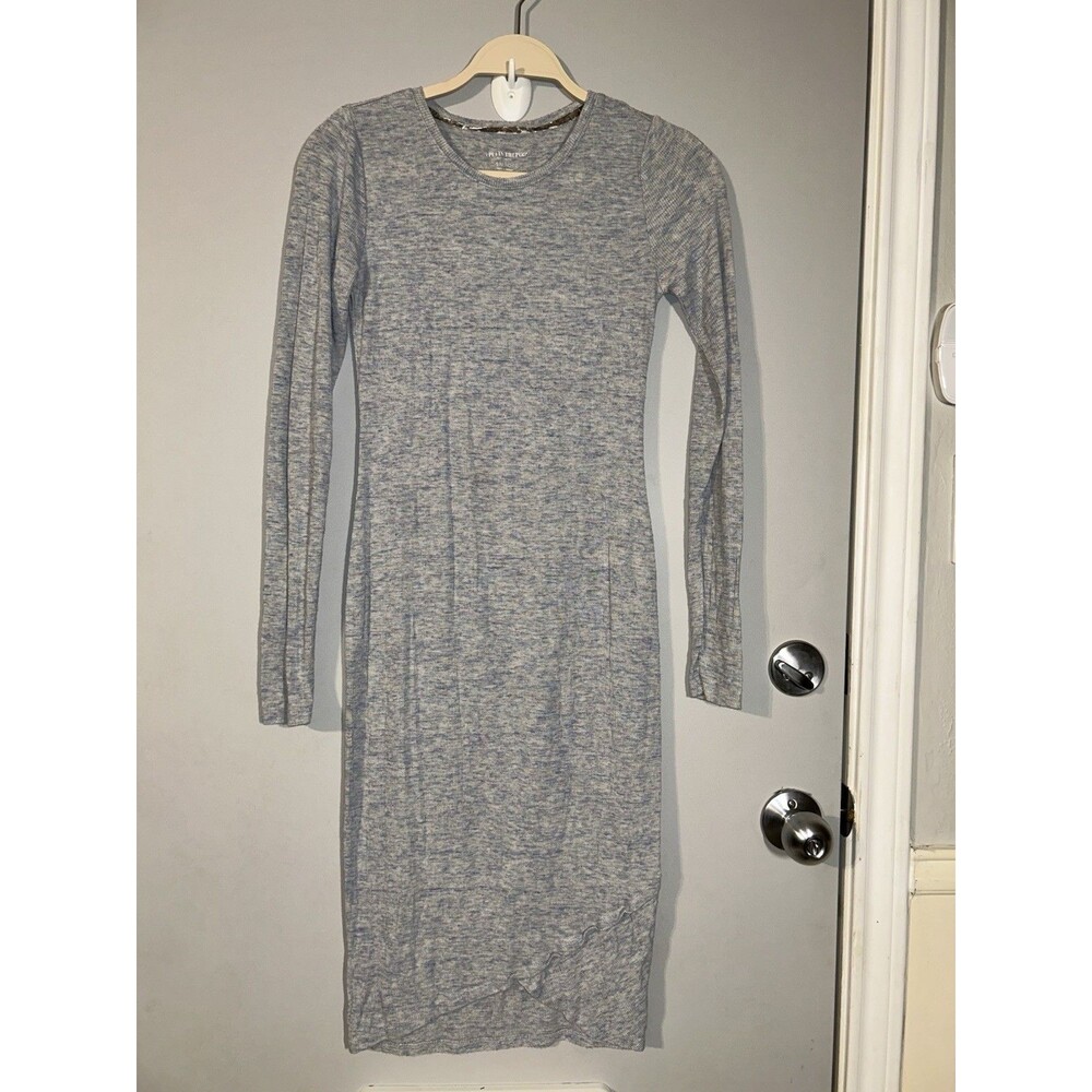A Pea in the Pod Maternity Stretch Knit Long Sleeve Midi Dress Size Small